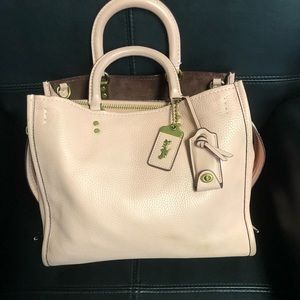 Coach Rogue 30 satchel peony/brass